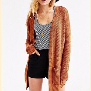 Urban Outfitters BDG Burnt Orange Open Cardigan